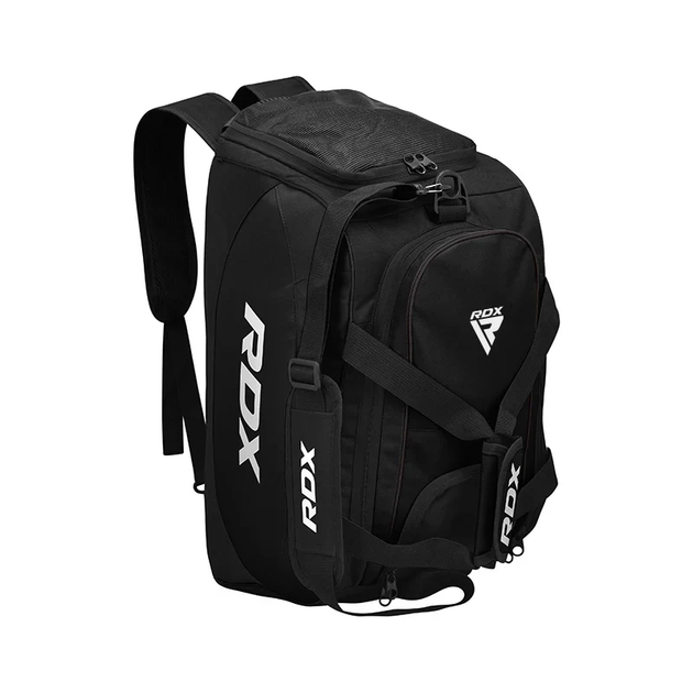 Спортивна сумка RDX R1 Duffel Bag with Backpack Straps Black/White - зображення 2