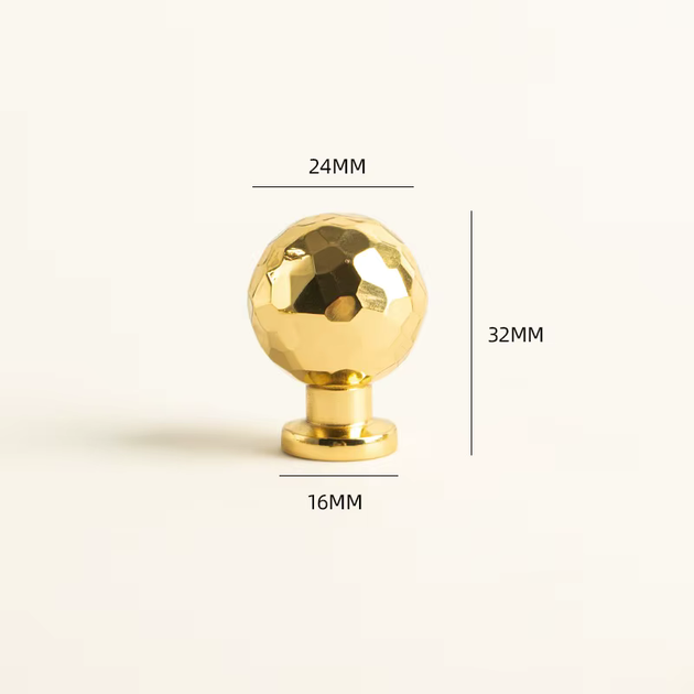 Ручка меблева латунна Artisan Brass Dot, молоткове покриття (GO35ABD95) - Фото 8 Ручка меблева латунна Artisan Brass Dot, молоткове покриття (GO35ABD95) - зображення 8