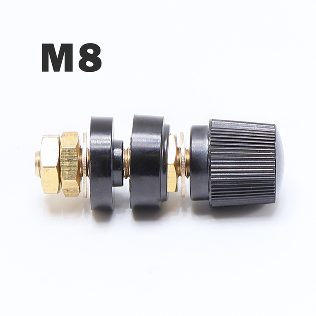 Медная винтовая клемма M8 / P-G-M8-BLK / чёрная - изображение 3
