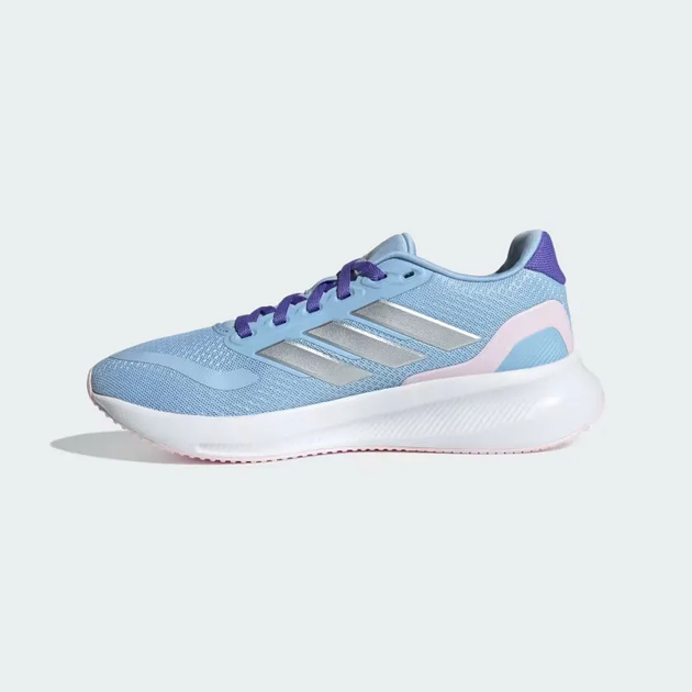 Кросівки Adidas Runfalcon 5 J Glow Blue/Silver Metallic/Clear Pink 38.5-6-25.3см - изображение 2