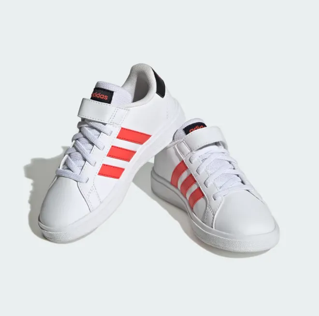 Кросівки Adidas Grand Court 2.0 El K Cloud White/Bright Red/Core Black 38.5-6-25см - Фото 4 Кросівки Adidas Grand Court 2.0 El K Cloud White/Bright Red/Core Black 38.5-6-25см - изображение 4