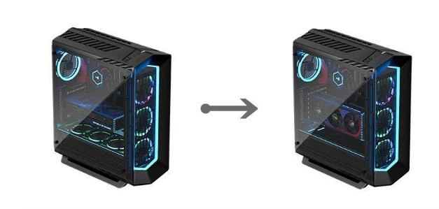 Райзер гибкий REV 5.0 с металлическим вертикальным кронштейном шлейф для видеокарты PCI-E 5.0 16x -> 16x 90 - 180 градусов 30 см GEN 5 Черный - Фото 9 Райзер гибкий REV 5.0 с металлическим вертикальным кронштейном шлейф для видеокарты PCI-E 5.0 16x -> 16x 90 - 180 градусов 30 см GEN 5 Черный - изображение 9