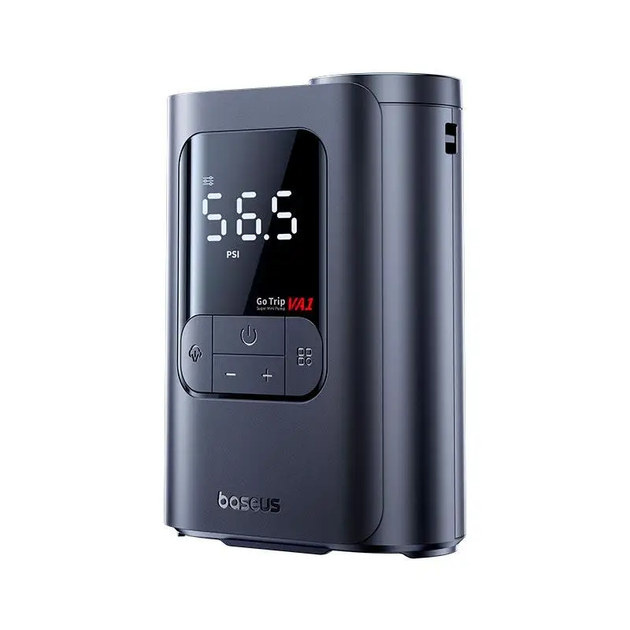 Портативный компрессор BASEUS GoTrip VA1 Super Mini Wired Inflator 22-Cylinder black (C0119701) Черный - изображение 6