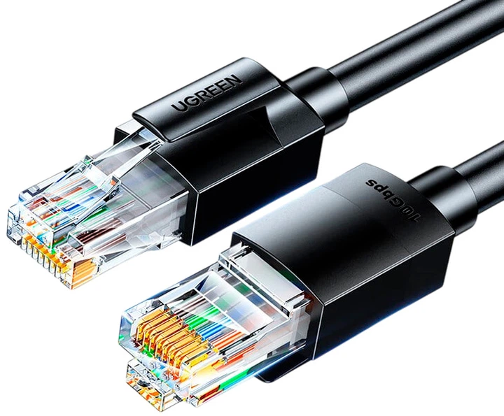 Патч-корд Ugreen Cat 6a 10 Гбит/с 20 м Черный (55164) - Фото 1 Патч-корд Ugreen Cat 6a 10 Гбит/с 20 м Черный (55164) - изображение 1
