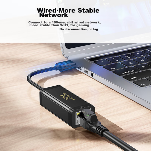 Мережевий адаптер Jinghua N323 / USB 3.0 / Gigabit Ethernet - зображення 6