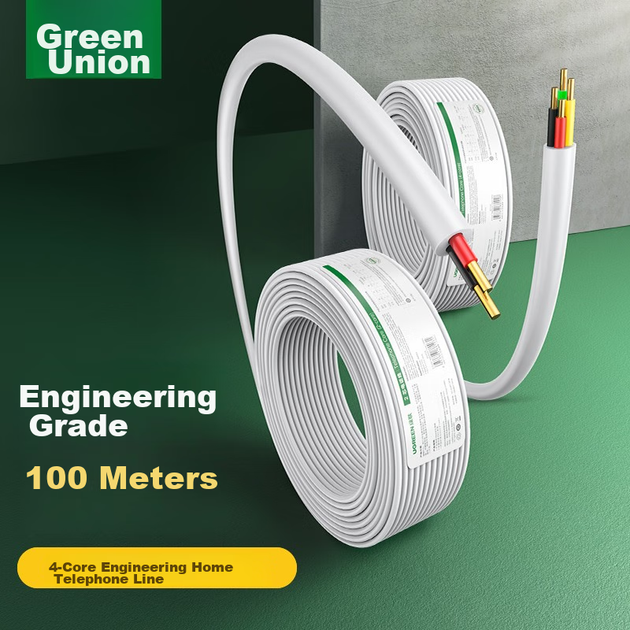 Кабель телефонный UGREEN RJ11 100м 80104 - изображение 6