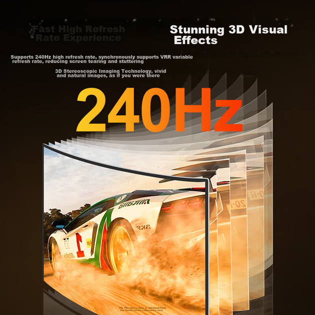 Кабель Ugreen HD135 HDMI - HDMI v2.1 8K@60Hz 1 м Gold (70319) - Фото 6 Кабель Ugreen HD135 HDMI - HDMI v2.1 8K@60Hz 1 м Gold (70319) - изображение 6