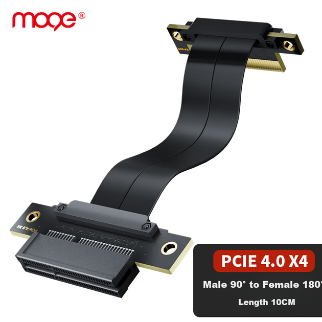 Райзер MOGE MC498410 PCI-E x4 Gen4 10 см - изображение 4