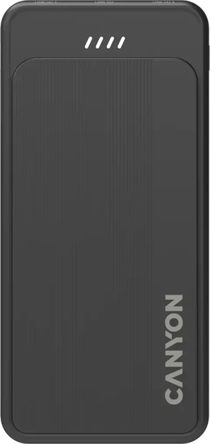 УМБ CANYON OnPower 100 10000 mAh 12W Black (CNS-CPB100B) - Фото 1 УМБ CANYON OnPower 100 10000 mAh 12W Black (CNS-CPB100B) - зображення 1