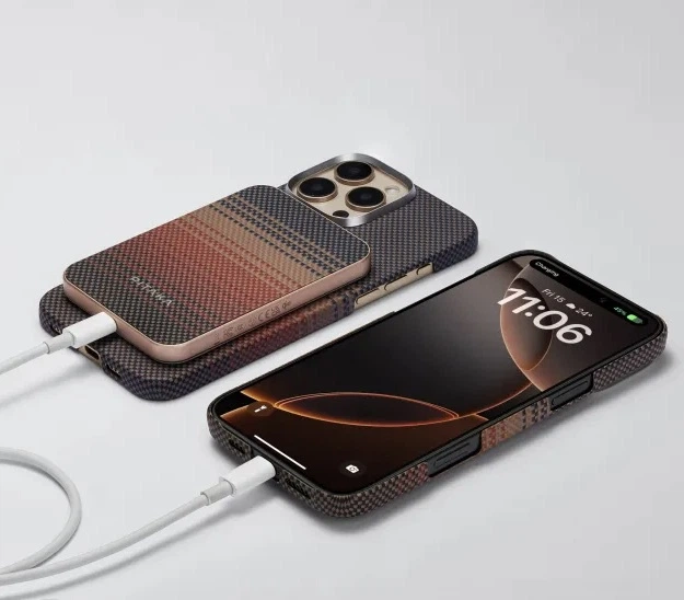 УМБ Pitaka Aramid Fiber Magnetic Power Bank Qi2 5000mAh Sunset (PBQ2402) - Фото 5 УМБ Pitaka Aramid Fiber Magnetic Power Bank Qi2 5000mAh Sunset (PBQ2402) - изображение 5