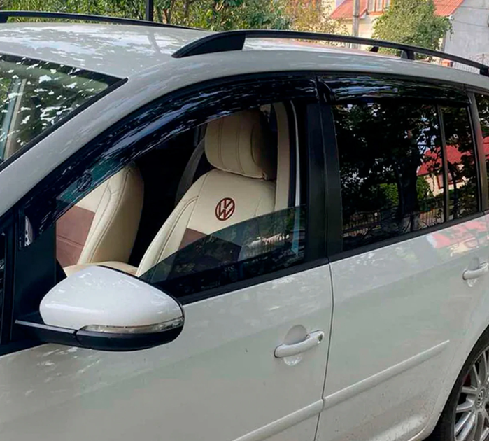 Ветровики на окна (4 шт, HIC) для Volkswagen Touran 2015-2024 гг - изображение 2