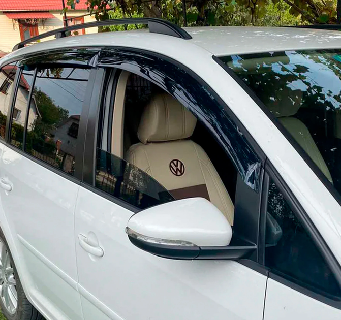 Ветровики на окна (4 шт, HIC) для Volkswagen Touran 2015-2024 гг - изображение 5