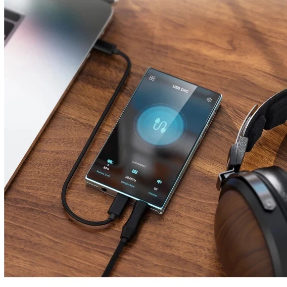Аудіоплеєр FiiO JM21 Sky Blue, 3/32 ГБ, Android 13, 2×CS43198, DSD256, Bluetooth 5.0, Wi-Fi - Фото 5 Аудіоплеєр FiiO JM21 Sky Blue, 3/32 ГБ, Android 13, 2×CS43198, DSD256, Bluetooth 5.0, Wi-Fi - изображение 5