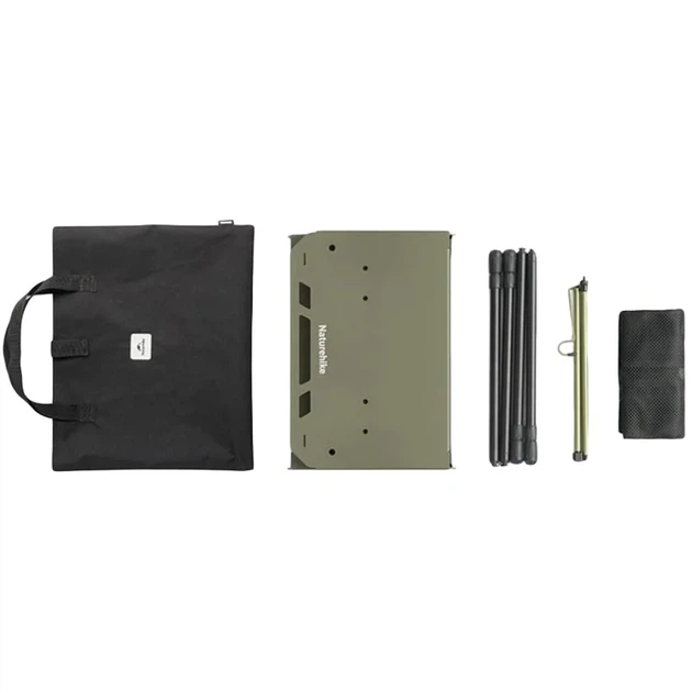 Стіл розкладаний Naturehike CNK2450JJ025 80х40 см Olive - зображення 3