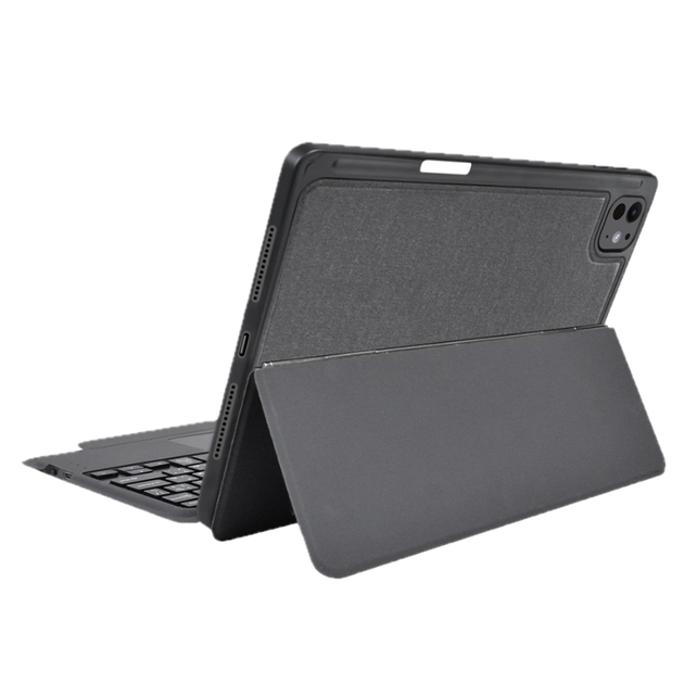 Чохол-клавіатура для iPad Air 13 M2 2024 Air 13 M3 2025 Air 13 M4 2026 Bluetooth, захисний чохол з клавіатурою та підставкою, Black - Фото 5 Чохол-клавіатура для iPad Air 13 M2 2024 Air 13 M3 2025 Air 13 M4 2026 Bluetooth, захисний чохол з клавіатурою та підставкою, Black - зображення 5