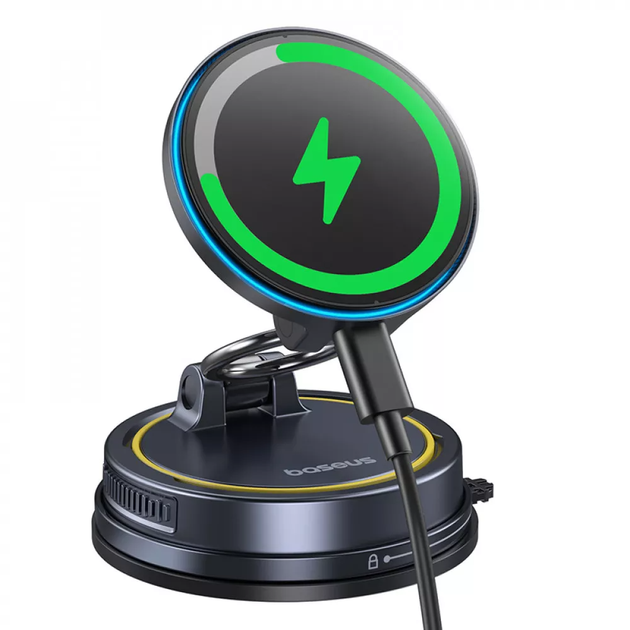 Беспроводное Автомобильное зарядное устройство PrimeTrip VC2 Flex Pro Magnetic Wireless Suction Cup Version черный C0013F01 - Фото 3 Беспроводное Автомобильное зарядное устройство PrimeTrip VC2 Flex Pro Magnetic Wireless Suction Cup Version черный C0013F01 - изображение 3