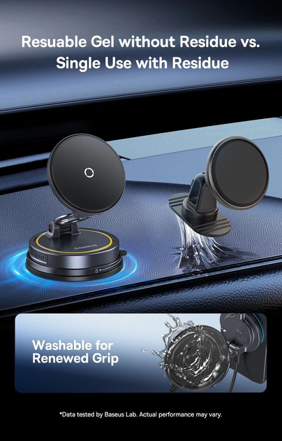 Беспроводное Автомобильное зарядное устройство PrimeTrip VC2 Flex Pro Magnetic Wireless Suction Cup Version черный C0013F01 - Фото 9 Беспроводное Автомобильное зарядное устройство PrimeTrip VC2 Flex Pro Magnetic Wireless Suction Cup Version черный C0013F01 - изображение 9