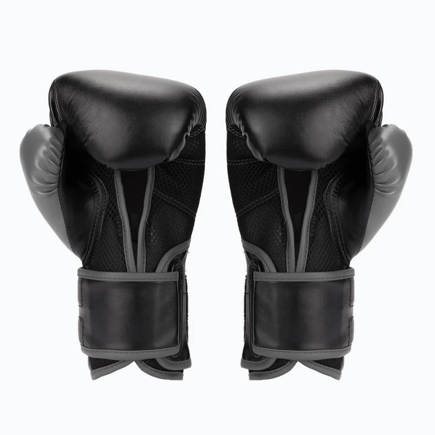 Боксерські рукавички Everlast POWERLOCK 2R TRAINING GLOVE 10oz Чорно-сірі (Оригінал) P00002283 - Фото 4 Боксерські рукавички Everlast POWERLOCK 2R TRAINING GLOVE 10oz Чорно-сірі (Оригінал) P00002283 - зображення 4