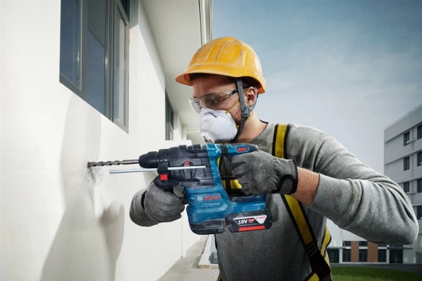 Акумуляторний перфоратор Bosch GBH 185-LI під патрон SDS-plus Синій - зображення 3