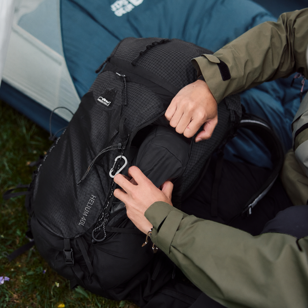 Рюкзак туристический Naturehike Helium CNK2450XB016 40 л M нейлон Черный (6976507666664) - изображение 7