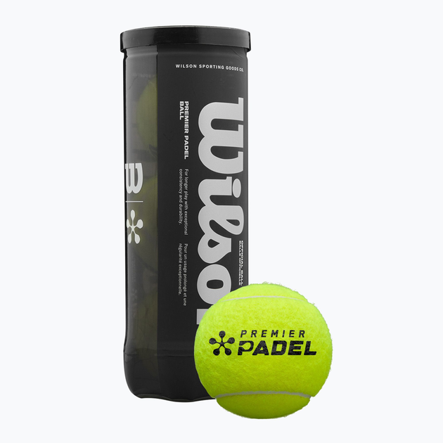Мячи для падл-тениса Wilson Premier Padel Tennis Balls 3 Ball Can Yellow (Original) WR8908401001 - Фото 1 Мячи для падл-тениса Wilson Premier Padel Tennis Balls 3 Ball Can Yellow (Original) WR8908401001 - изображение 1
