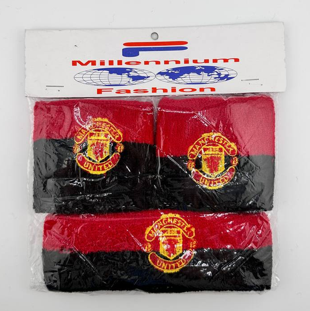 Набір напульсник та пов'язка на голову Manchester United GH-305 - зображення 2