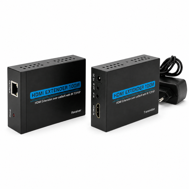 Активный удлинитель 120 м HDMI сигнала по Cat5e/6е кабелю 1080p/3D - Фото 3 Активный удлинитель 120 м HDMI сигнала по Cat5e/6е кабелю 1080p/3D - изображение 3