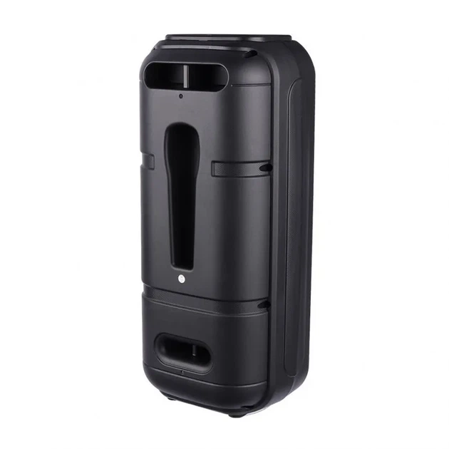 Портативная колонка Bluetooth 9W пластик 165 мм Черная с караоке и подсветкой - Фото 2 Портативная колонка Bluetooth 9W пластик 165 мм Черная с караоке и подсветкой - изображение 2