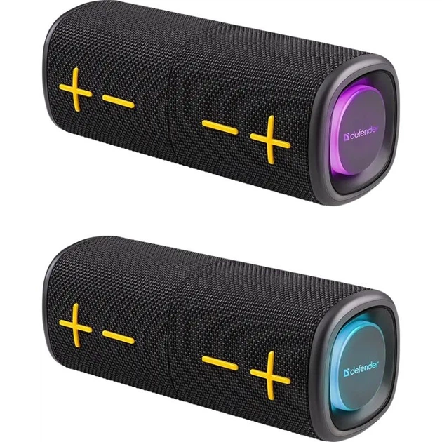 Портативна колонка Defender Union 20W Bluetooth RGB функція 2 in 1 Чорний (65139) - зображення 9