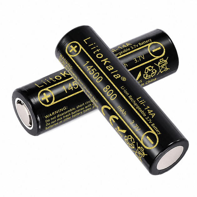 Аккумулятор LiitoKala Lii-14A-N 14500 800 mAh 3,7 В литий-ионный (14A-N) - изображение 4