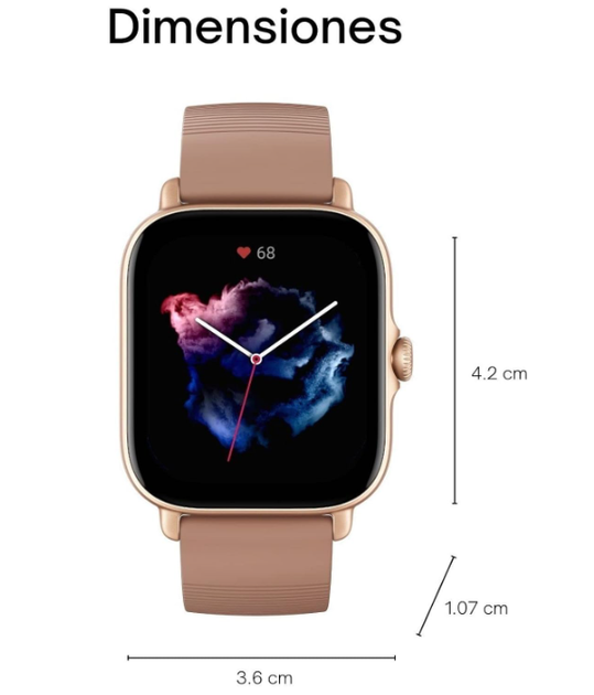 Смарт-часы Amazfit GTS 3 1.75" AMOLED, GPS, для iOS и Android, спортивные фитнес-часы Tera Rosa - изображение 2