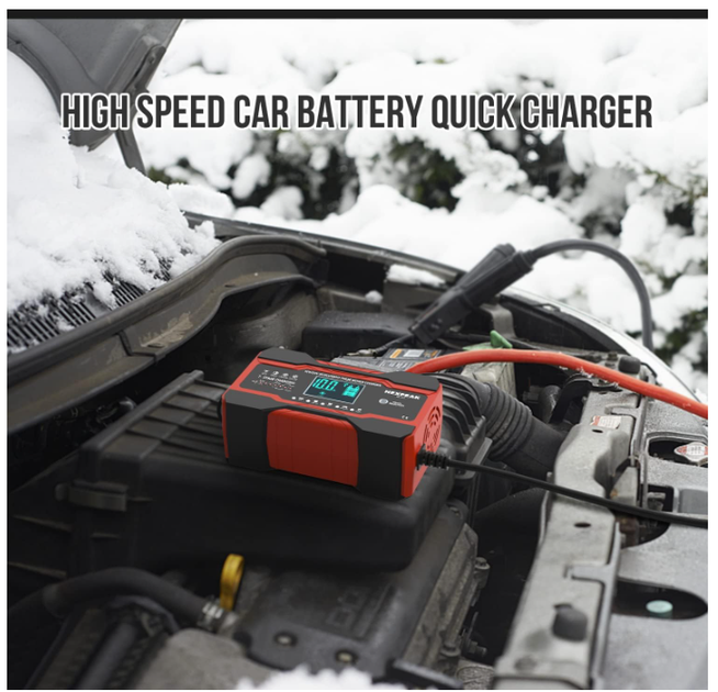 Зарядное устройство для аккумулятора 10A 12V/24V, автоматическое Smart зарядное устройство для авто, грузовика, мотоцикла и лодки - изображение 3