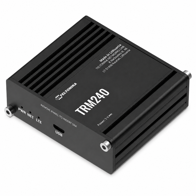 Промышленный маршрутизатор Teltonika TRM240 с USB LTE 3.2 Вт Черный - изображение 3