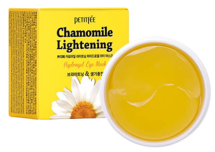 Płatki pod oczy Petitfee Chamomile Lightening hydrożelowe 60 szt (8809508850412) - obraz 2