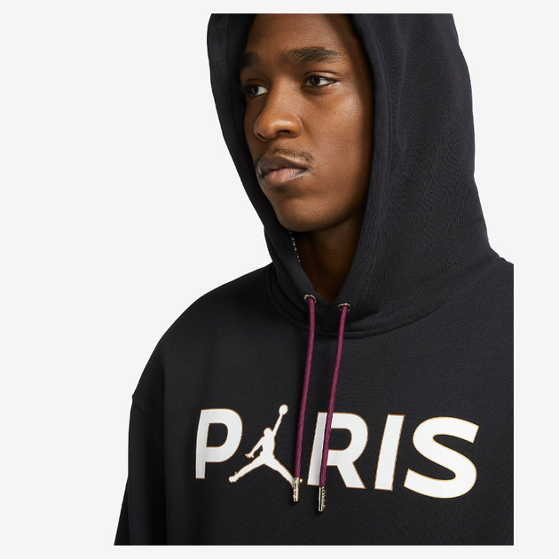 Худи Air Jordan PSG Paris Saint-Germain Fleece Pullover Hoodie «Bordeaux» CK9773-010 (размер S) - изображение 3