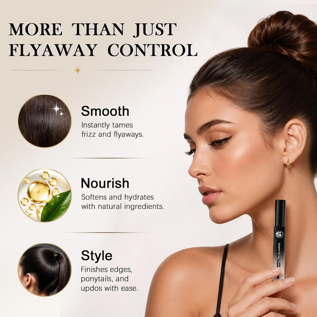 Samnyte Hair Finishing Stick 2×18 мл, стік-гель для волосся, 12 год фіксації, проти пухнастості, baby hair, без жирності - зображення 4
