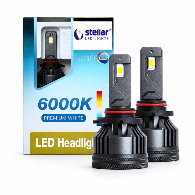 LED автолампи HB3 9005 STELLAR M65 PRO 65W 5500LM 6000K CANBUS EMC 12–30V — комплект 2 шт. - изображение 4