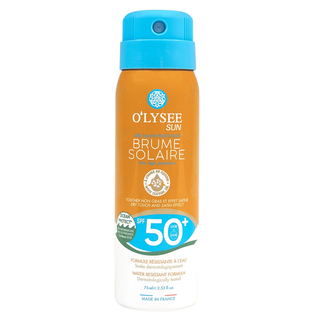 Ароматизований сонцезахисний спрей із Spf 50+ O'Lysee Sun Brume Solaire Spf50+ Protection Sun 75 мл - Фото 1 Ароматизований сонцезахисний спрей із Spf 50+ O'Lysee Sun Brume Solaire Spf50+ Protection Sun 75 мл - изображение 1