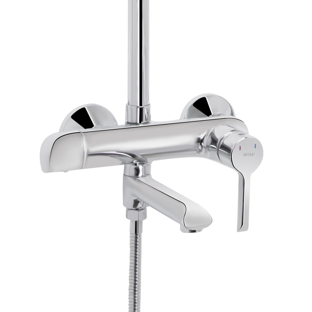 Душова система універсальна Qtap Grand на три споживача (з виливом) QTGRACRM1004 Chrome - Фото 3 Душова система універсальна Qtap Grand на три споживача (з виливом) QTGRACRM1004 Chrome - изображение 3