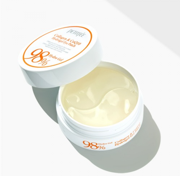 Plastry hydrożelowe pod oczy Petitfee Collagen&Co Q10 Hydrogel Eye Patch – kolagen i koenzym Q10, 60 szt. (8809239800458) - obraz 3