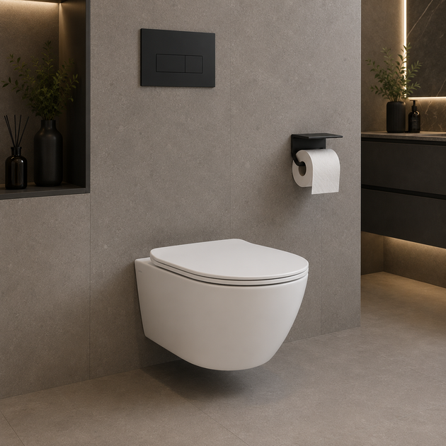 Унитаз подвесной Qtap Robin Mew безободковый с сиденьем Soft-close QT13332381АSW - Фото 1 Унитаз подвесной Qtap Robin Mew безободковый с сиденьем Soft-close QT13332381АSW - изображение 1