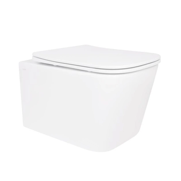 Унитаз подвесной Qtap Crow безободковый с седалием Soft-close QT05335171W - изображение 2