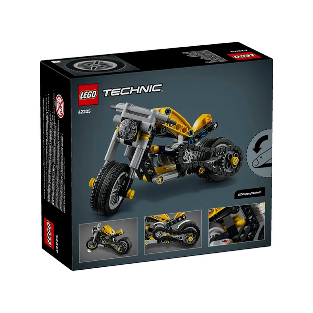 Конструктор LEGO Technic Желтый мотоцикл 151 деталь (42225) - изображение 2