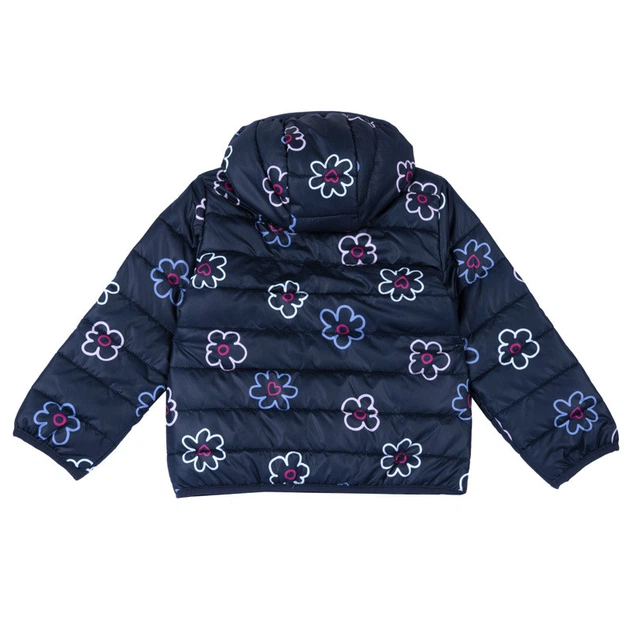 Куртка утеплена Chicco Down Jacket Blue Flowers Синя Розмір 110 - Фото 2 Куртка утеплена Chicco Down Jacket Blue Flowers Синя Розмір 110 - зображення 2
