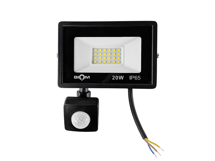 Прожектор светодиодный BIOM Slim S6-SMD-20 20W 175-265В 6200K IP65 черный алюминий - Фото 3 Прожектор светодиодный BIOM Slim S6-SMD-20 20W 175-265В 6200K IP65 черный алюминий - изображение 3