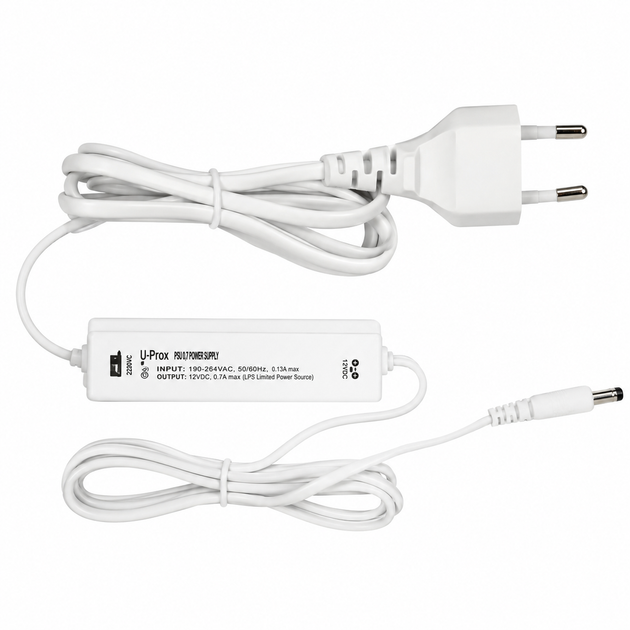 Блок живлення 220VAC/12VDC U-Prox PSU 0,7 - Фото 1 Блок живлення 220VAC/12VDC U-Prox PSU 0,7 - зображення 1