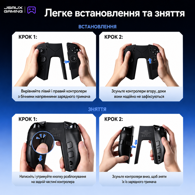 Оригинальный зарядный грип JSAUX JoyVerse GP0512 для Lenovo Legion Go 2, объединитель двух TrueStrike контроллеров - Фото 2 Оригинальный зарядный грип JSAUX JoyVerse GP0512 для Lenovo Legion Go 2, объединитель двух TrueStrike контроллеров - изображение 2