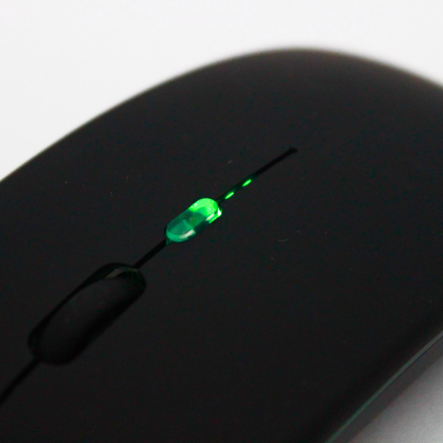 Бездротова миша з RGB підсвічуванням на 1600DPI + Bluetooth / Безшумна акумуляторна мишка для ПК - зображення 4
