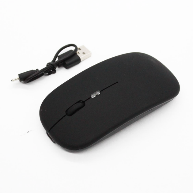 Бездротова миша з RGB підсвічуванням на 1600DPI + Bluetooth / Безшумна акумуляторна мишка для ПК - зображення 10