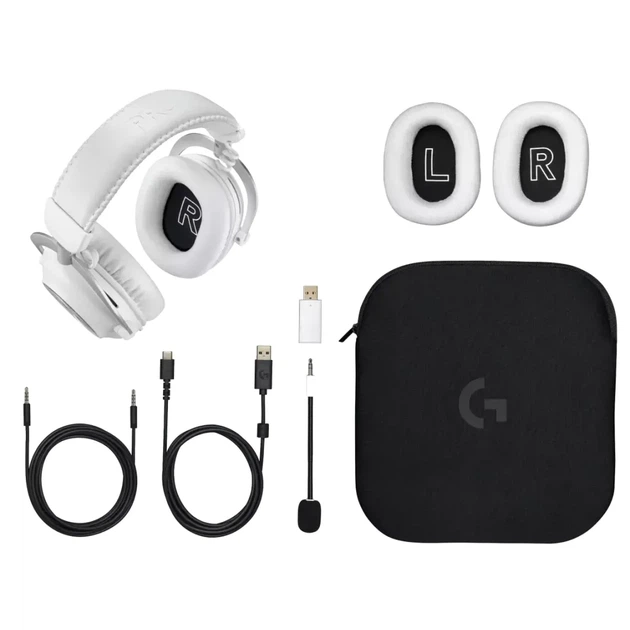 Навушники Logitech G Pro X 2 Lightspeed Wireless White (981-001269) - зображення 7
